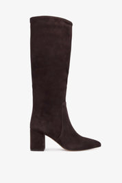 Twin-set Stivali Alti Scamosciati 252TGT162 BLACK CHOCOLATE