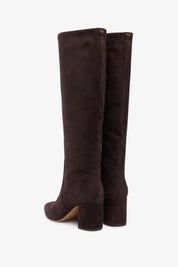 Twin-set Stivali Alti Scamosciati 252TGT162 BLACK CHOCOLATE