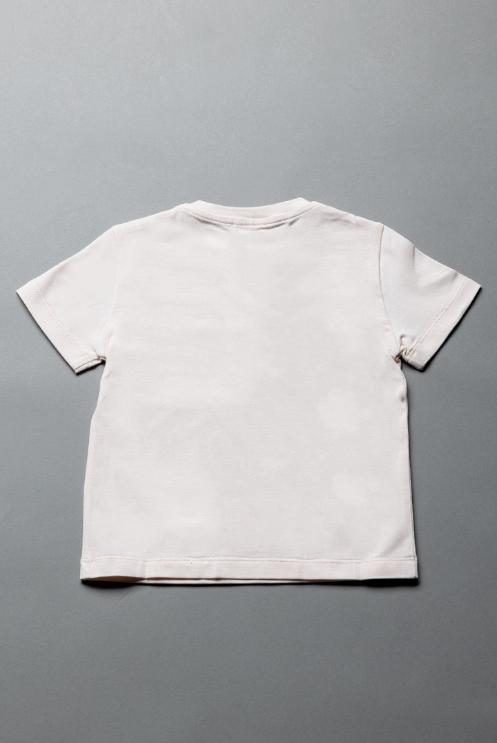 Elisabetta Franchi Bambina T-shirt Bambina In Cotone con Logo Ricamato Tono Su Tono EGTS115CJE018.C063