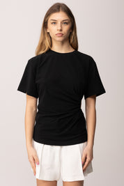 Pinko T-shirt con Drappeggio Laterale 106455 A35D Z99