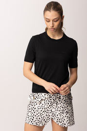 Patrizia Pepe T-shirt con Lettering Logo Ricamato 2M4542 J419 NERO