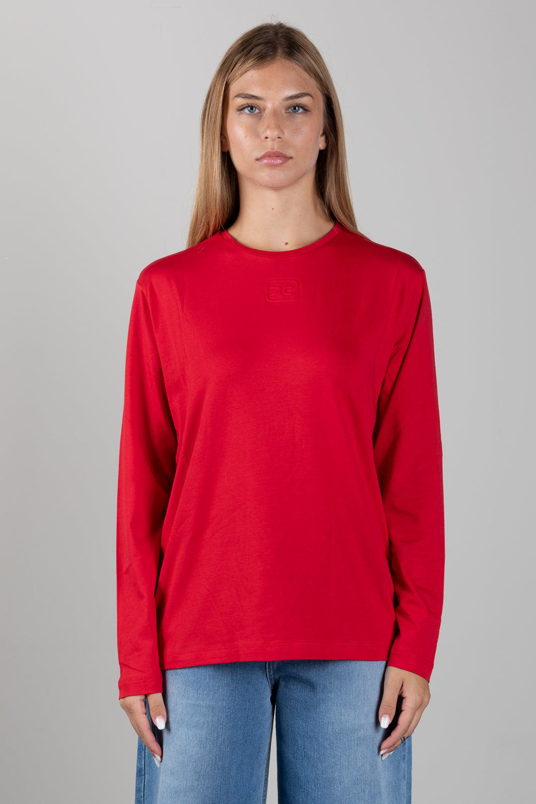 Elisabetta Franchi Bambina T-shirt con Logo Embossed EFTS272CJE018.3028