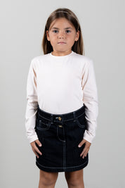 Elisabetta Franchi Bambina T-shirt con Logo Embossed EFTS272CJE018.C063