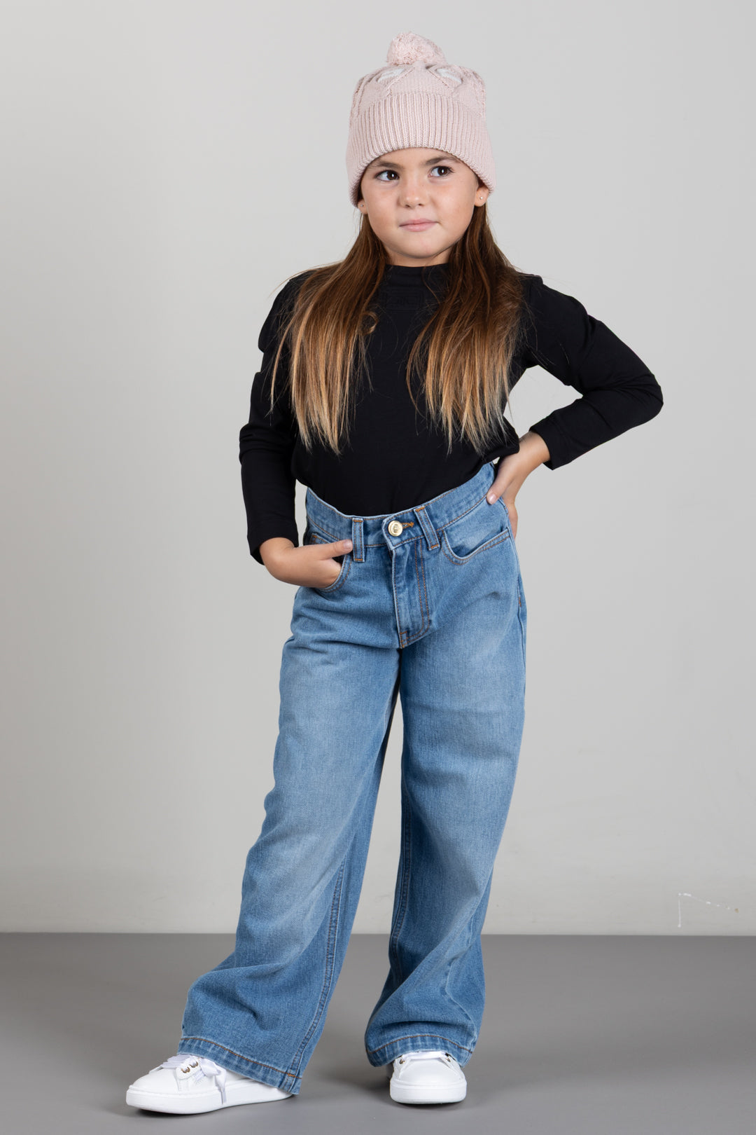 Elisabetta Franchi Bambina T-shirt con Logo Embossed EFTS272CJE018.N000