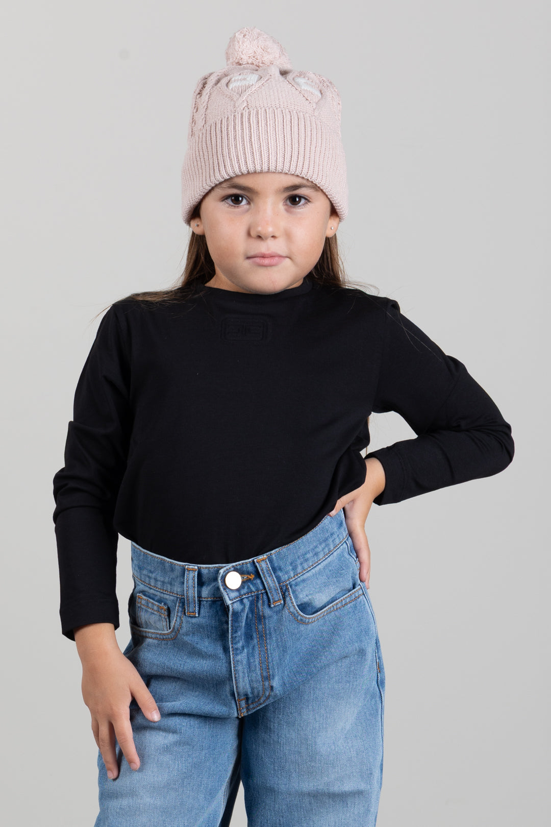 Elisabetta Franchi Bambina T-shirt con Logo Embossed EFTS272CJE018.N000