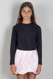 Elisabetta Franchi Bambina T-shirt con Logo Embossed EFTS272CJE018.N000