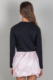 Elisabetta Franchi Bambina T-shirt con Logo Embossed EFTS272CJE018.N000