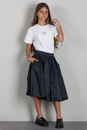 Elisabetta Franchi Bambina T-shirt con Logo Gioiello EFTS271CJE018.0004