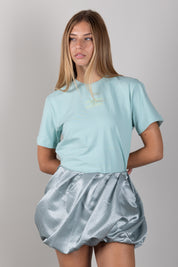 Elisabetta Franchi Bambina T-shirt  con Logo Ricamato a Contrasto EFTS268CJE018.1369
