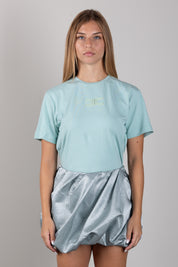 Elisabetta Franchi Bambina T-shirt  con Logo Ricamato a Contrasto EFTS268CJE018.1369