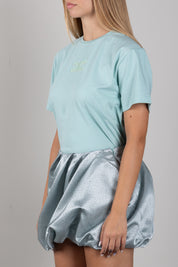 Elisabetta Franchi Bambina T-shirt  con Logo Ricamato a Contrasto EFTS268CJE018.1369