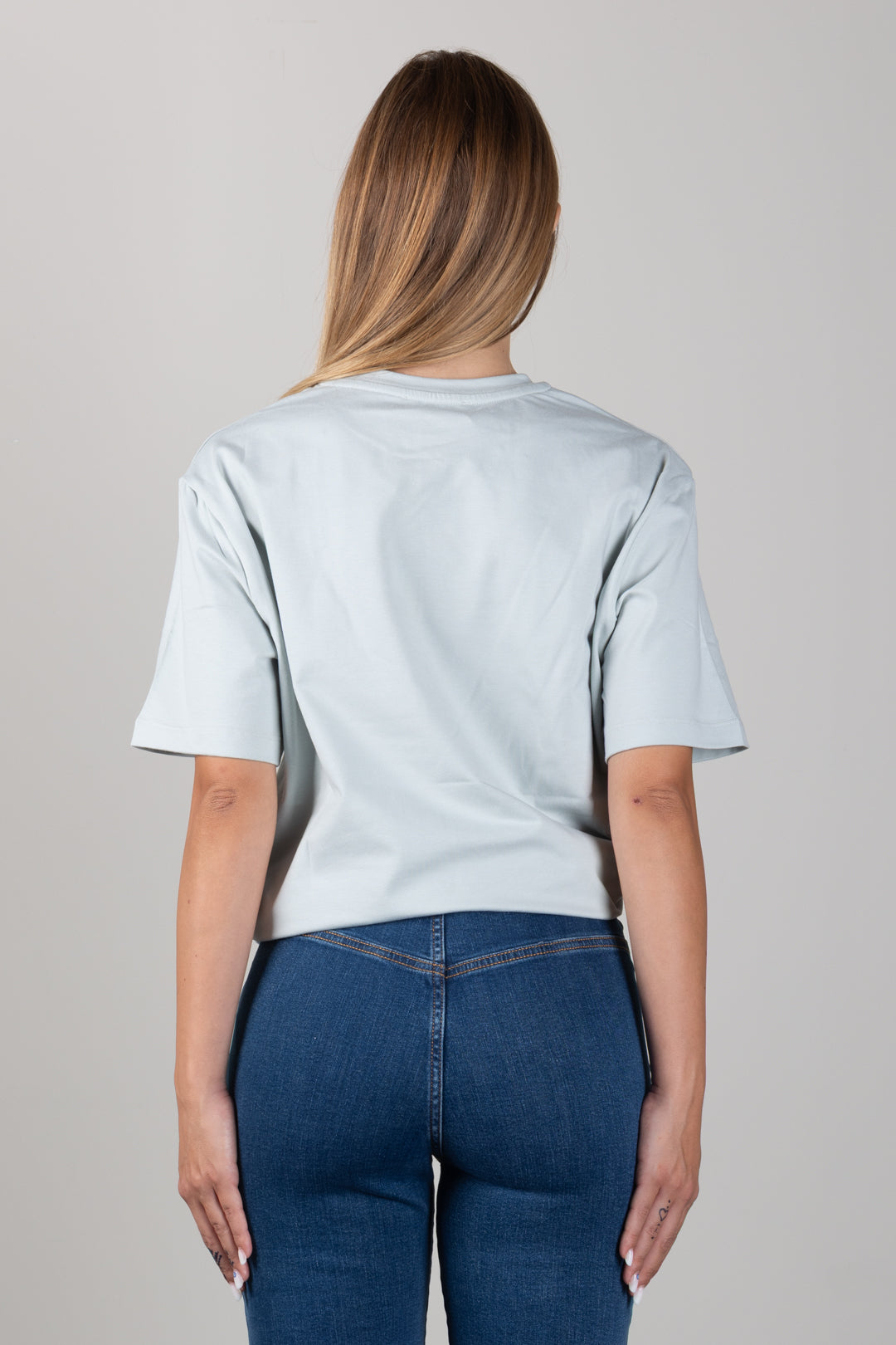 Elisabetta Franchi Bambina T-shirt con Logo Ricamato EFTS265CJE018.1069