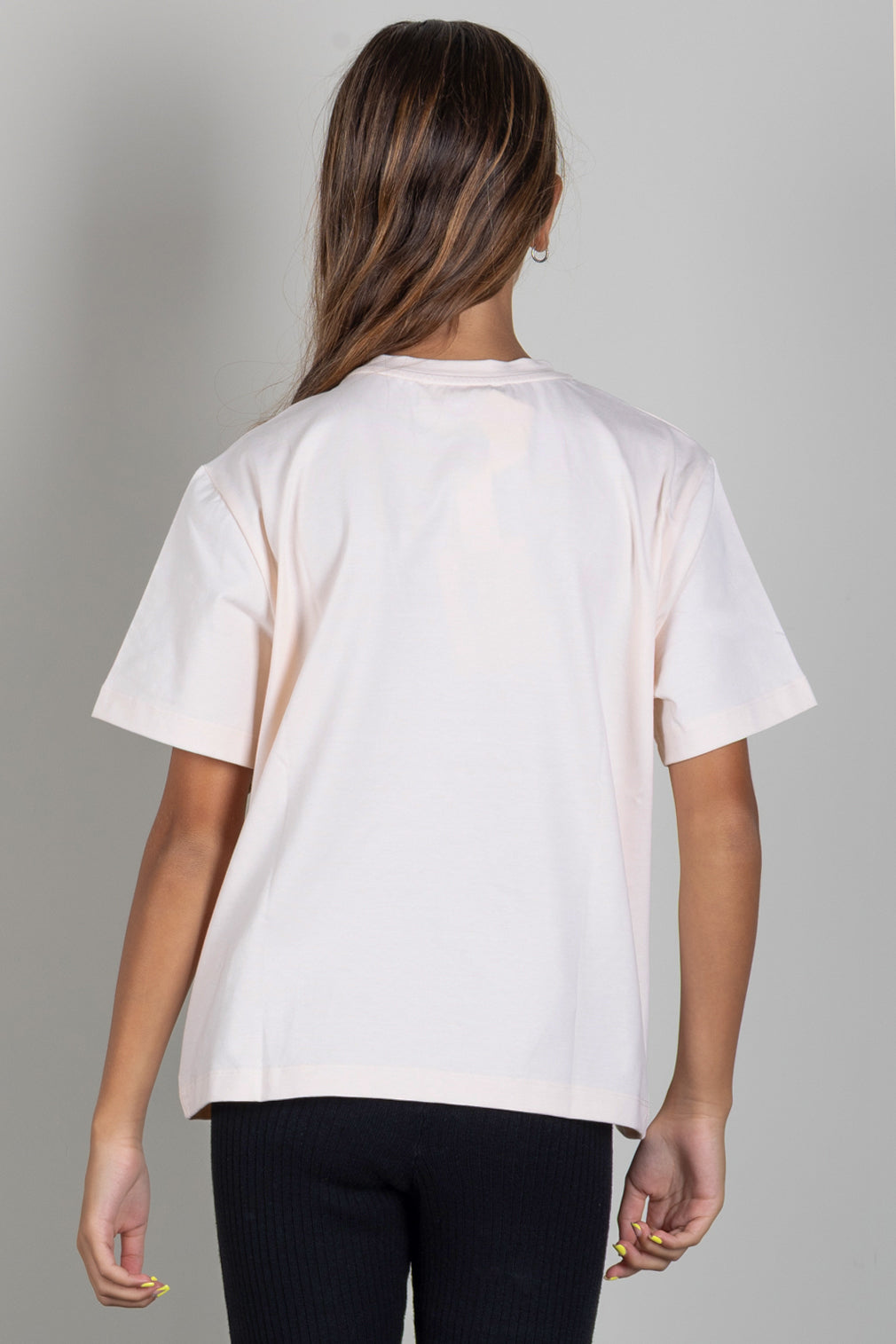Elisabetta Franchi Bambina T-shirt con Logo Ricamato EFTS265CJE018.C063