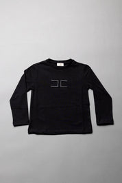 Elisabetta Franchi Bambina T-shirt con Logo Ricamato Tono Su Tono EGTS122CJE018.N000