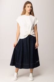 Elisabetta Franchi Bambina T-shirt con Nodo Frontale EFTS2530JE006.0004