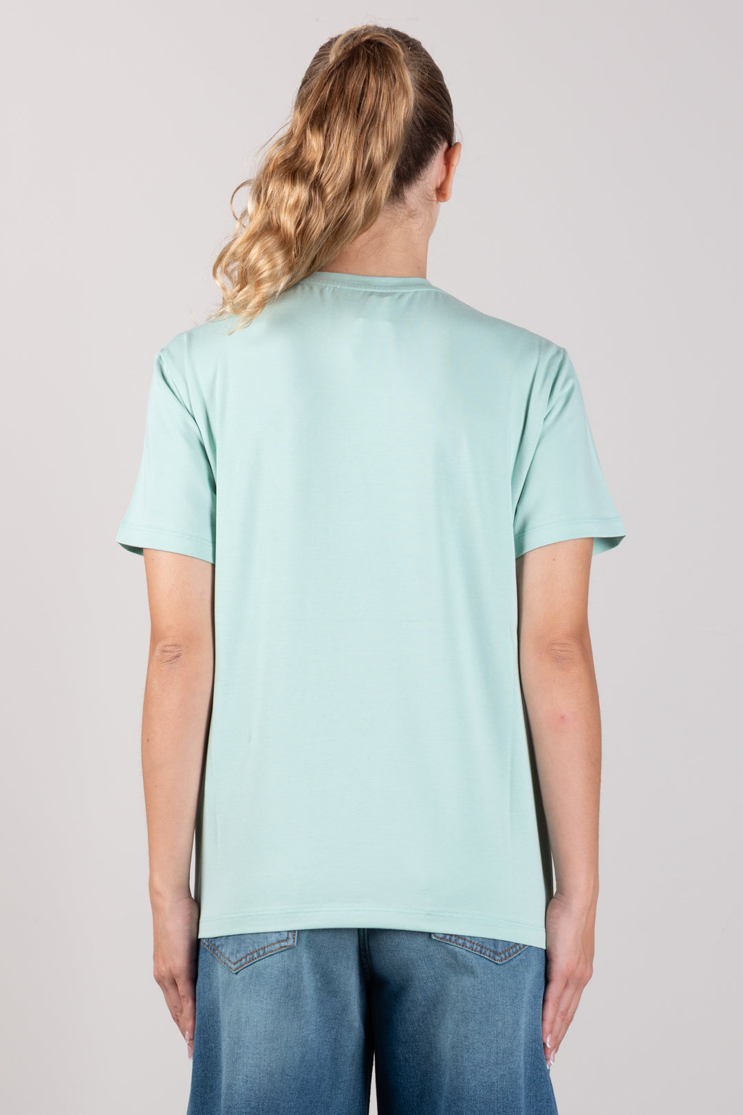 Elisabetta Franchi Bambina T-shirt con Ricamo Doppia C e Strass EFTS270CJE018.1069