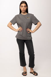 Pinko T-shirt con Ricamo Gioiello Love Birds 105526 A33F K10