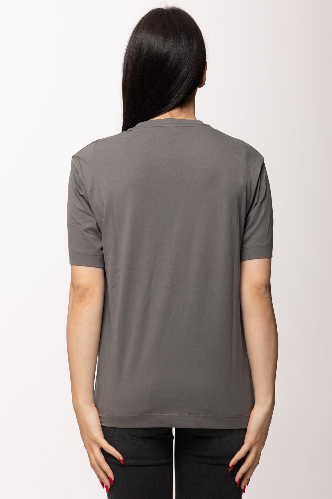 Pinko T-shirt con Ricamo Gioiello Love Birds 105526 A33F K10