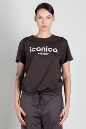 Aniye By T-shirt con Stampa "iconica" a Contrasto 181332 CHOCO :AI26
