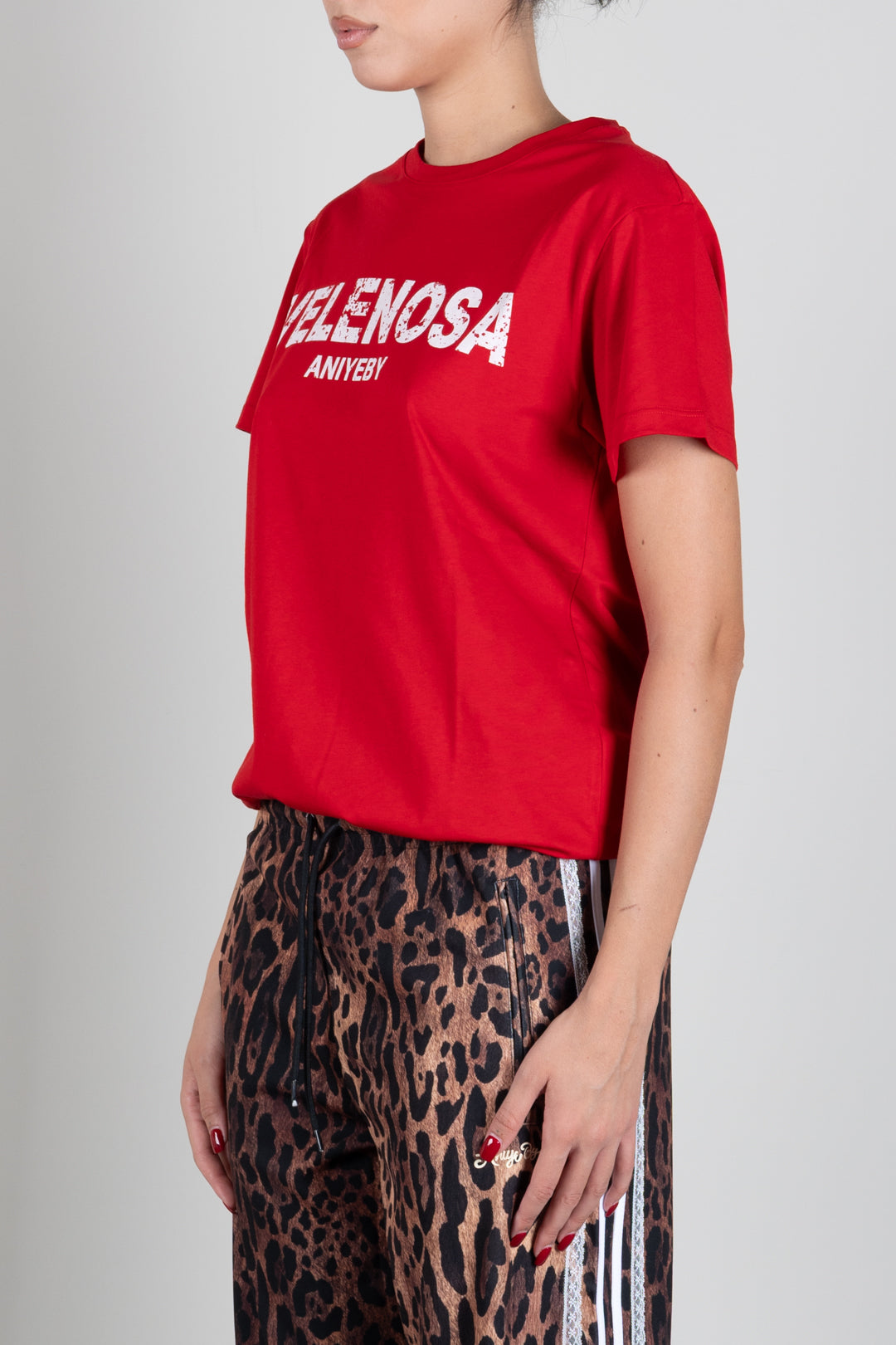 Aniye By T-shirt con Stampa "velenosa" a Contrasto 181330 RED :AI26