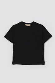 Elisabetta Franchi Bambina T-shirt Girocollo con Applicazione Di Strass EFTS2630JE006.N135