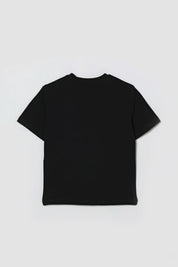 Elisabetta Franchi Bambina T-shirt Girocollo con Applicazione Di Strass EFTS2630JE006.N135