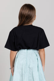 Elisabetta Franchi Bambina T-shirt Girocollo con Applicazione Di Strass EFTS264CJE018.N000
