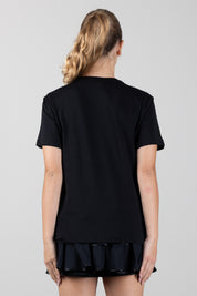 Elisabetta Franchi Bambina T-shirt Girocollo con Logo Spessorato EFTS269CJE018.N000