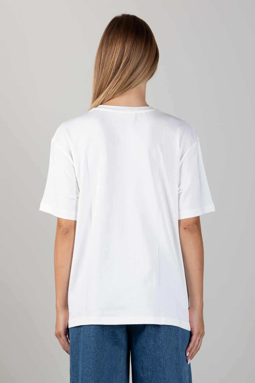 Elisabetta Franchi Bambina T-shirt Girocollo con Stampa Logo EFTS267CJE018.0045