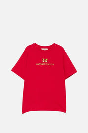 Elisabetta Franchi Bambina T-shirt Girocollo con Stampa Logo EFTS267CJE018.3328