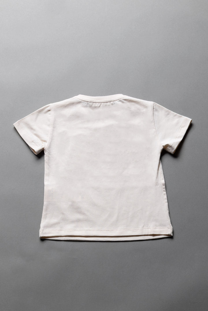 Elisabetta Franchi Bambina T-shirt Girocollo con Stampa Logo EFTS267CJE018.C163