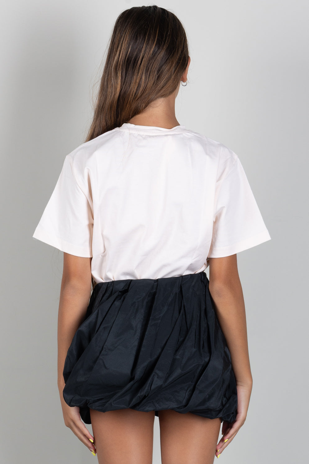 Elisabetta Franchi Bambina T-shirt Girocollo con Stampa Logo EFTS267CJE018.C163