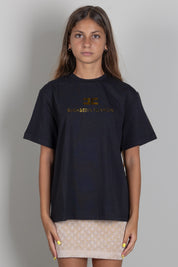 Elisabetta Franchi Bambina T-shirt Girocollo con Stampa Logo EFTS267CJE018.N005