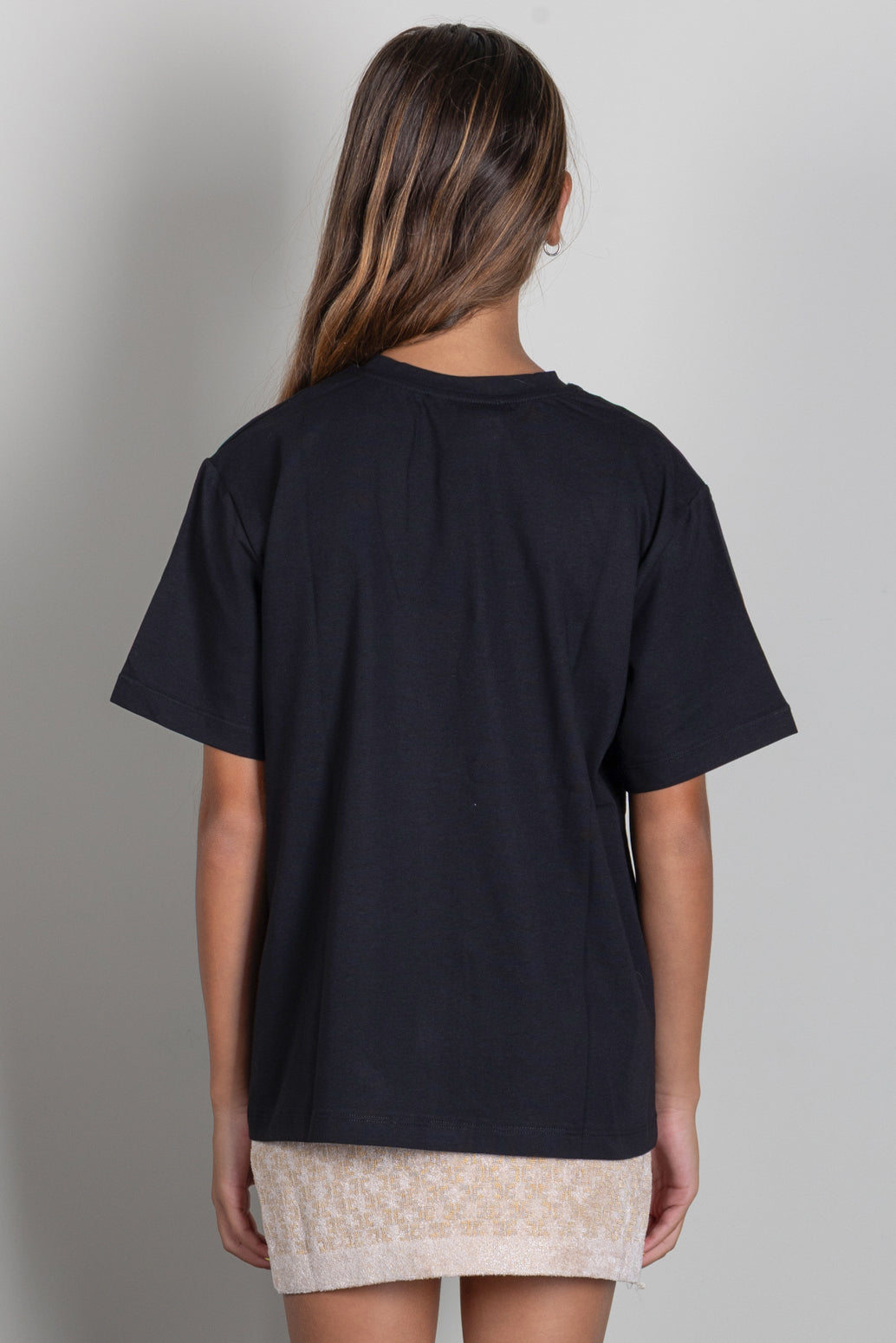 Elisabetta Franchi Bambina T-shirt Girocollo con Stampa Logo EFTS267CJE018.N005