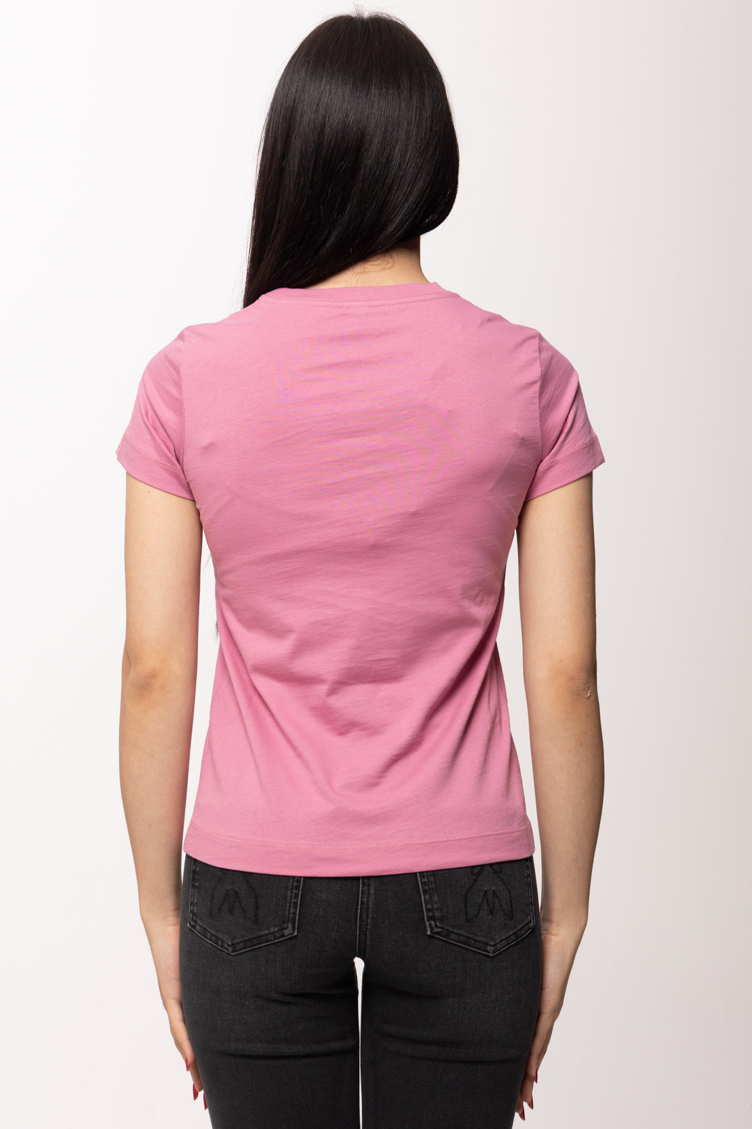 Pinko T-shirt In Cotone con Logo Ricamato 100355 A339 Q48