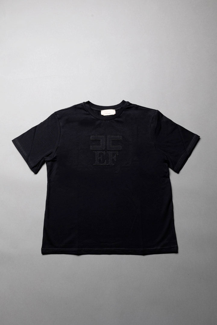 Elisabetta Franchi Bambina T-shirt In Cotone con Logo Sul Davanti EFTS266CJE018.N000