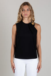 Elisabetta Franchi T-shirt In Jersey con Dettaglio Gioiello CN00166E2 NERO