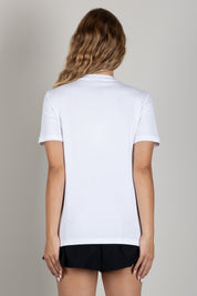Elisabetta Franchi T-shirt In Jersey con Logo Gioiello MA00866E2 GESSO