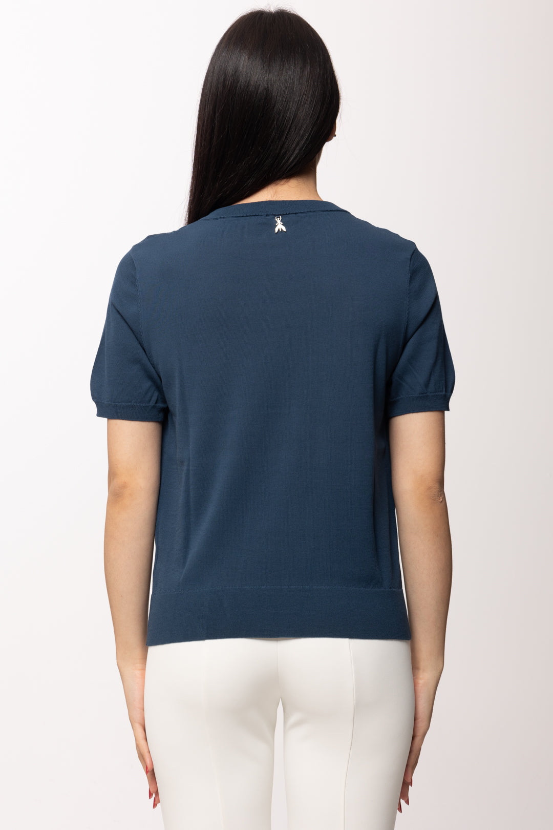 Patrizia Pepe T-shirt In Maglia 8K0409 K027 LAGOON BLUE