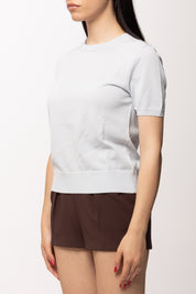 Patrizia Pepe T-shirt In Maglia 8K0409 K027 SKY GRAY