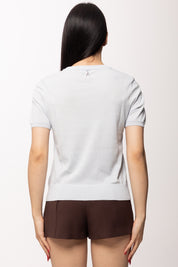 Patrizia Pepe T-shirt In Maglia 8K0409 K027 SKY GRAY