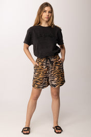 Pinko T-shirt Loose Fit con Ricamo Logo Tono Su Tono 106575 A36T Z98