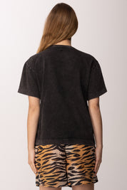 Pinko T-shirt Loose Fit con Ricamo Logo Tono Su Tono 106575 A36T Z98