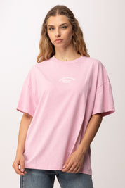 Patrizia Pepe T-shirt Over con Stampa Lettering 2M4552 J428 MARBLE SHELL LILAC