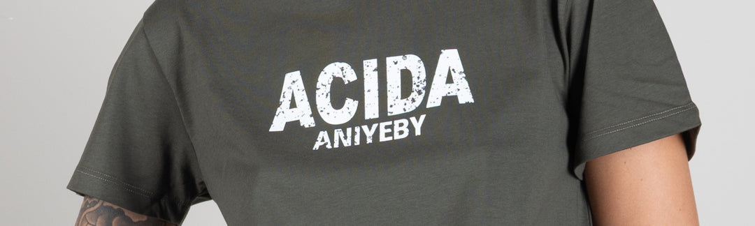 Aniye By T-shirt Regular Acida con Stampa a Contrasto 181329 ARMY :AI26