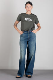 Aniye By T-shirt Regular Acida con Stampa a Contrasto 181329 ARMY :AI26