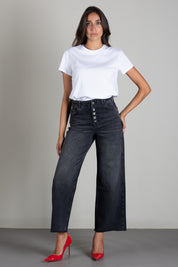 Patrizia Pepe T-shirt Regular Fit In Cotone 8M1543 J111 BIANCO OTTICO
