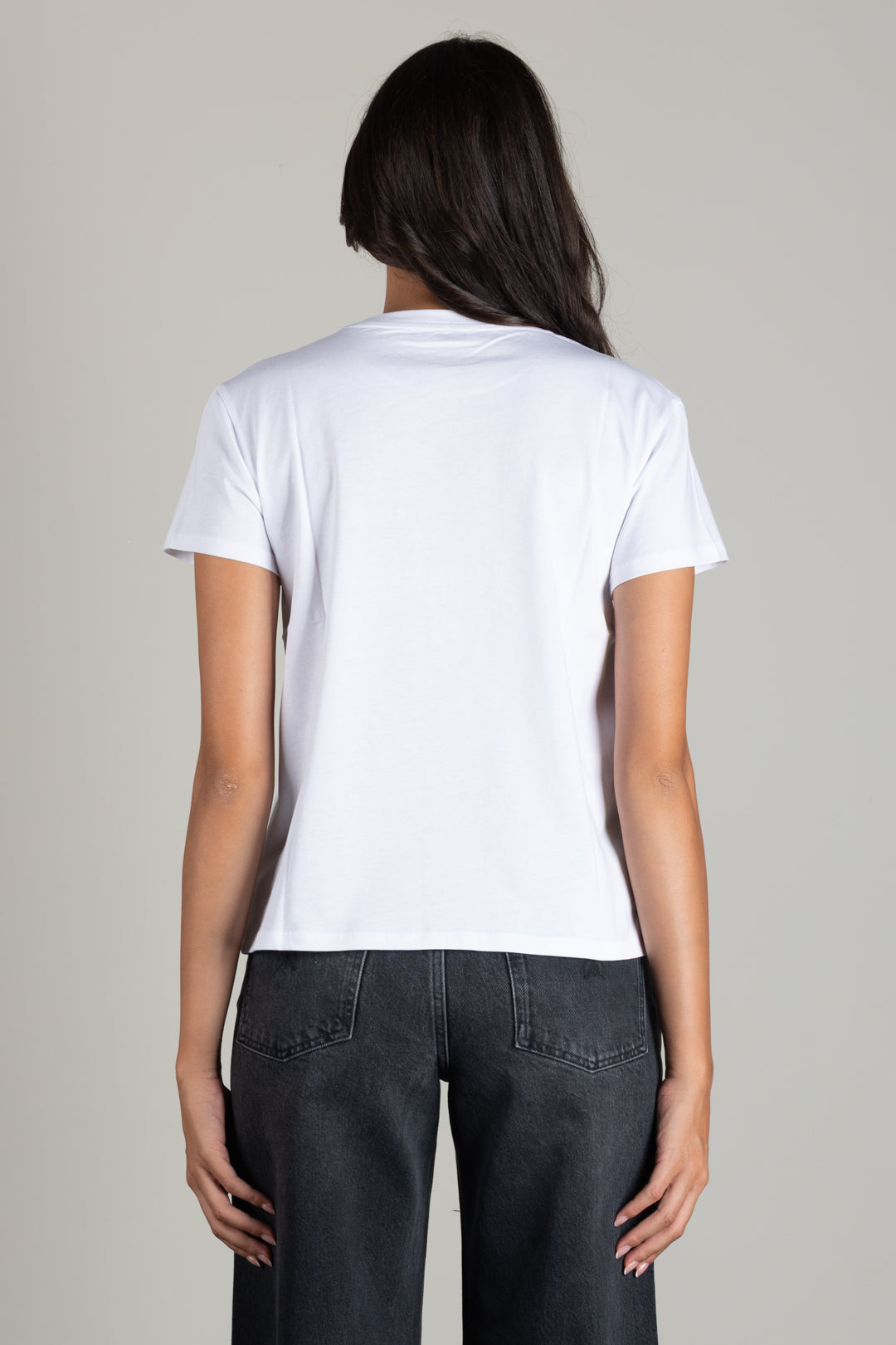 Patrizia Pepe T-shirt Regular Fit In Cotone 8M1543 J111 BIANCO OTTICO