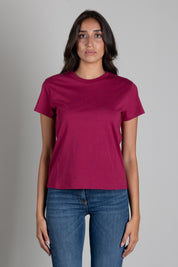 Patrizia Pepe T-shirt Regular Fit In Cotone 8M1543 J111 MARTIAN BURGUNDY