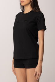 Elisabetta Franchi T-shirt con Applicazione Logo MA68P61E2 NERO